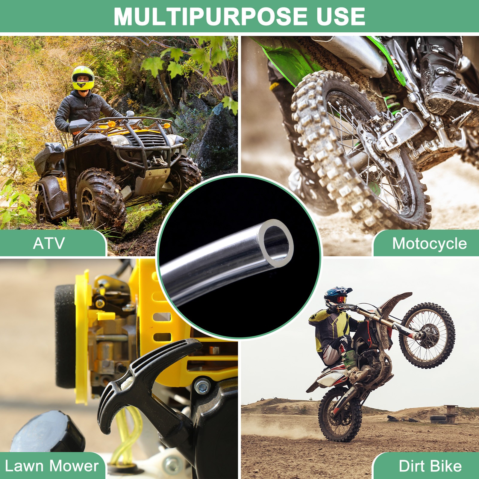 Tubing Carburetor Fuel Vent Line 6mmx8mmx4m Polyurethane Gas Oil Tube Clear