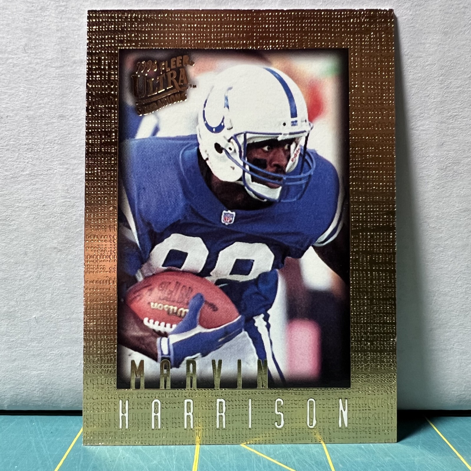 1996 Fleer Ultra Sensations - Marvin Harrison #47 Marble Gold (RC)