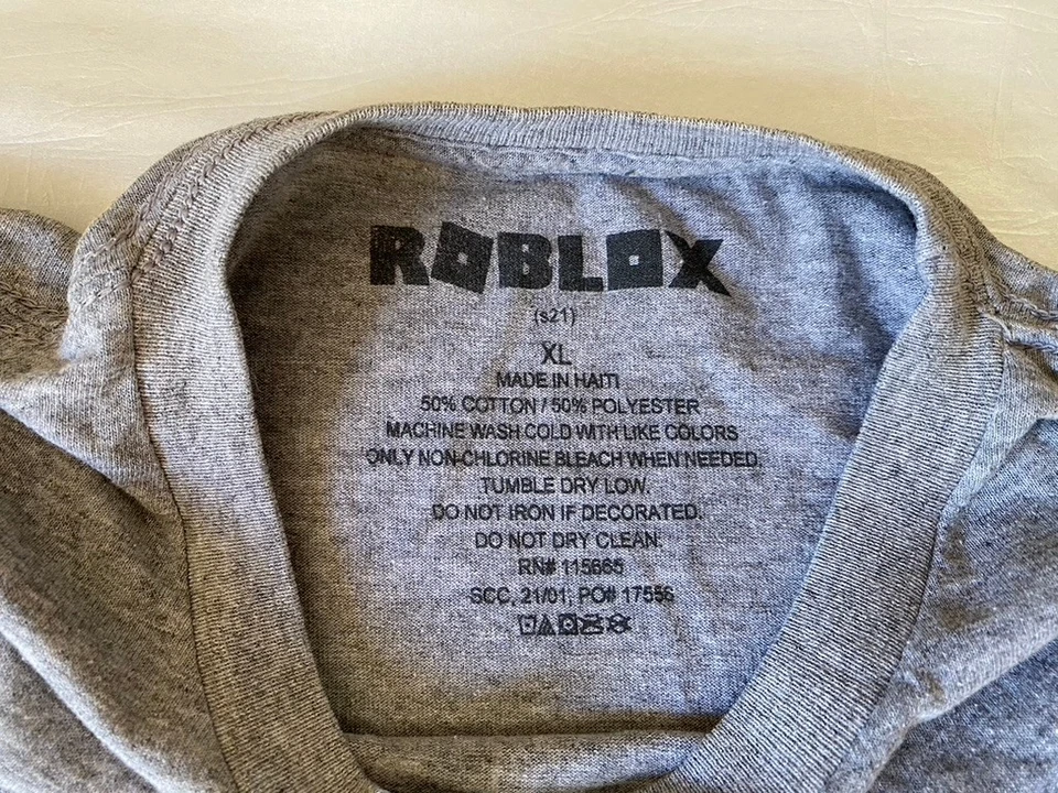 Camisa gris Roblox Lego pirata y varios personajes jóvenes niños talla XL Foto 3 de 4