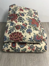 VTG Lined Floral Curtain Panels X4 39.5”x73” + 2 Valances USA Country Cottage