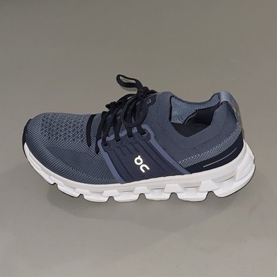 QC On Cloudswift Men s Blue/White/Black Low Top Lace-Up Running Sneakers