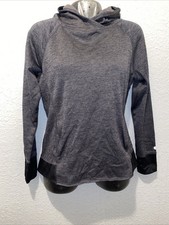 Champion Womens Long Sleeve Athletic Dark Gray And Black Color Shirt M.   C