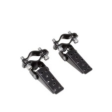 Pair Bicycle Steel Foldable Folding Fork Foot Step Pegs BLACK Bike BMX MTB 