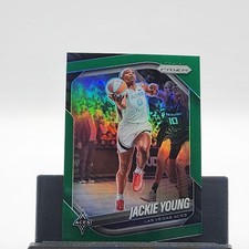 2025 Panini Prizm WNBA #23 Jackie Young Green Prizms
