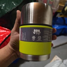 Crofton  VACUUM INSULATED BPA FREE FOOD CONTAINER Thermos 13.5 oz Spoon inside