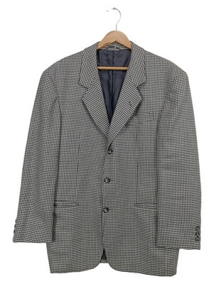 ROY ROBSON Herren Sakko Kariert Grau Gr. 48/M Business Elegant