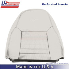1999-2004 For Ford Mustang Gt Leather Front Replacement Seat Covers Oxford White