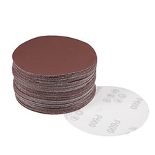 50pcs 5 Inch Sandpaper Hook and Loop Sanding Disc 600 Grits Flocking No Hole