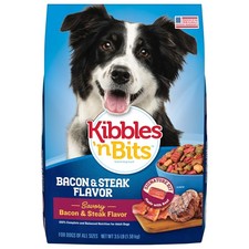 Kibbles 'n Bits Dry Dog Food, Savory Bacon Steak 3.5 Pound Pack of 1