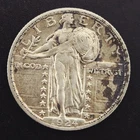 1924 Standing Liberty Quarter 90% Silver Natural Tone