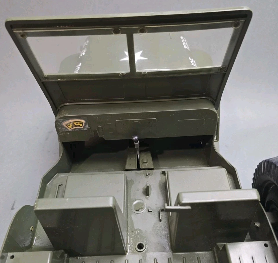 Vintage GI Joe Jeep 7000 HQ-26 & Trailer Plastic Army Toy "Trailer Tounge Broken - Image 3 of 4