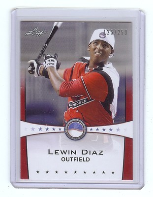 LEWIN DIAZ. 2013 Leaf *POWER SHOWCASE* Ruby Version #d Card RC xx