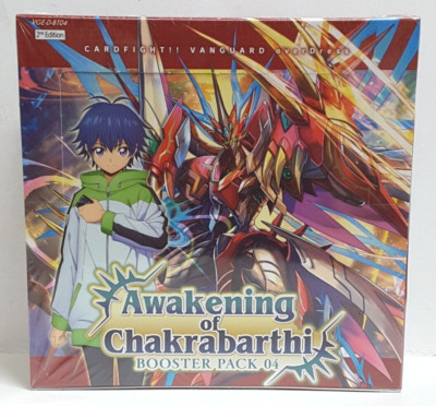 English Cardfight Vanguard D-BT04 Awakening of Chakrabarthi Booster Box SEALED | eBay English Cardfight Vanguard D-BT04 Awakening of Chakrabarthi Booster Box SEALED | eBay