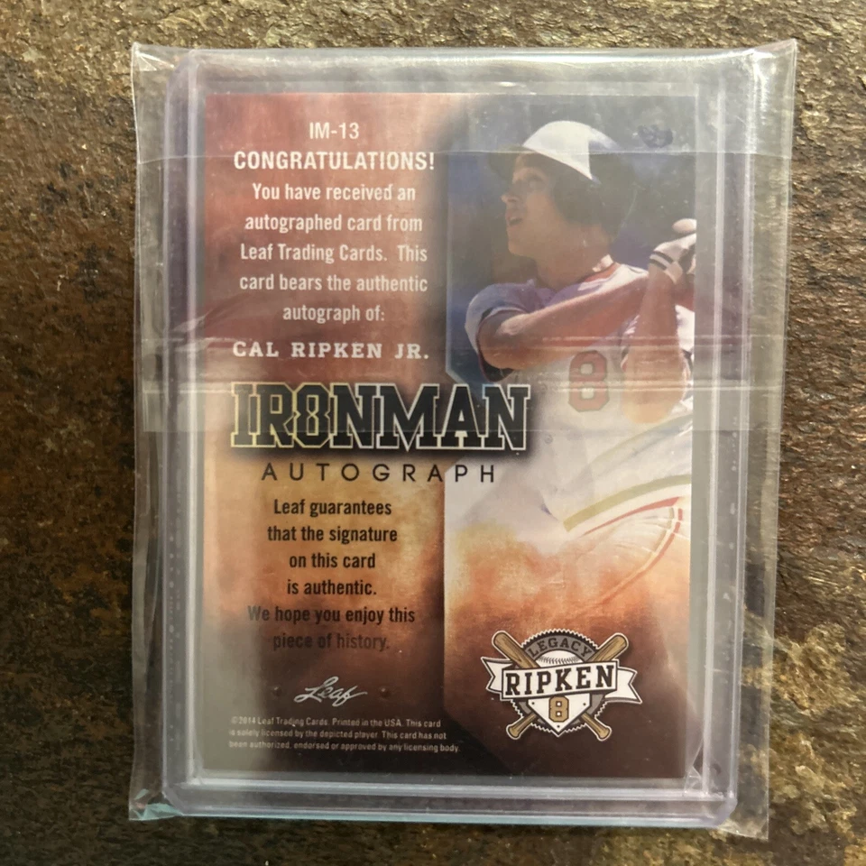 2014 Leaf Cal Ripken Jr. Ironman Legacy Signature Collection - #IM-13 Cal Ripken - Image 2 of 2