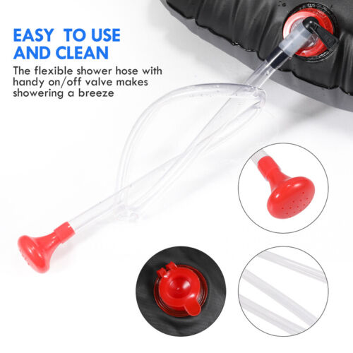 1~ 4PCS Solar Shower Bag 5 gallons/20L Solar Heating Outdoor Camping Shower Bag - Picture 13 of 19