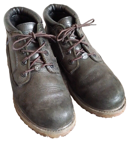 TIMBERLAND NELLIE CHUKKA ANTI-FATIGUE BLACK NUBUCK LEATHER BOOTS UK 7 EU 41 - Picture 4 of 13