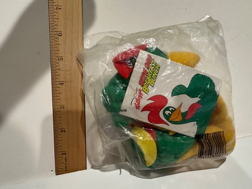 Corn Flakes giocattolo Cornelius Gallo Vintage Bean Bag 9" peluche Kellogg's 1997 raro - Foto 7 di 7
