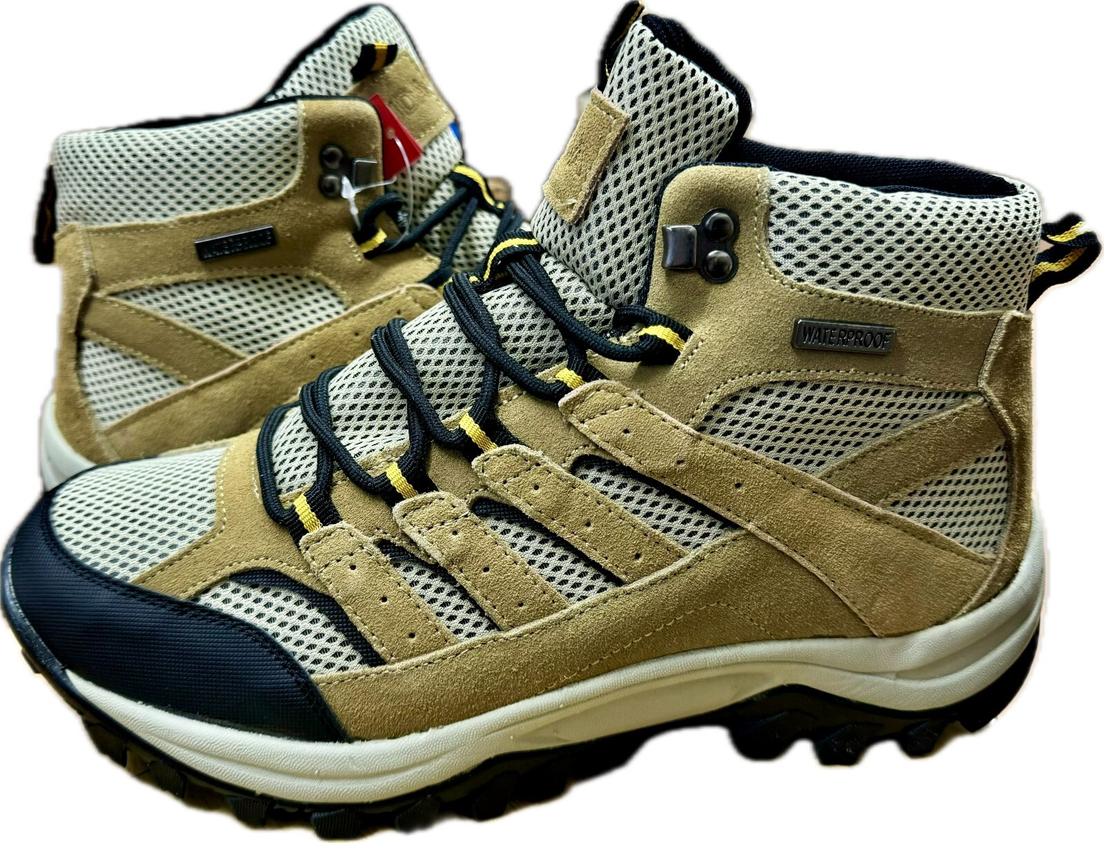 Hiking Waterproof Working Boots Black Brown Tan 666/555-1A 2