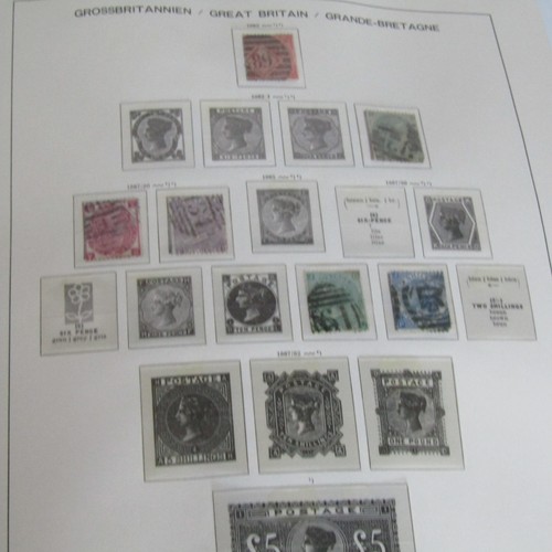 Schaubek Stamp Album Great Britain From 1840 Inc 1840 Two Penny Blue Stamp - Picture 5 of 24