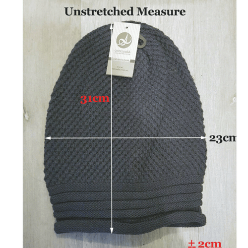 Knit Simple Dot Pattern Baggy Long Beanie extra Long Unisex Loose Fit -From SYD - Picture 7 of 12