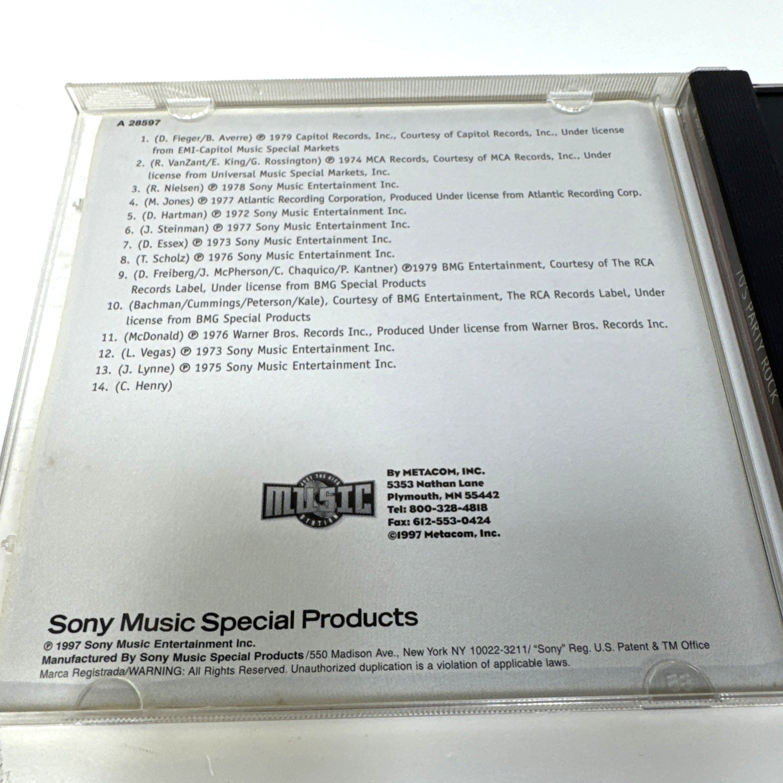 70's Party Rock 1970-1979 CD~ Various Artists