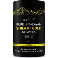 100 Pure Himalayan Shilajit Gummies Immune Support w/ AshwagandhaChaga Mushroom