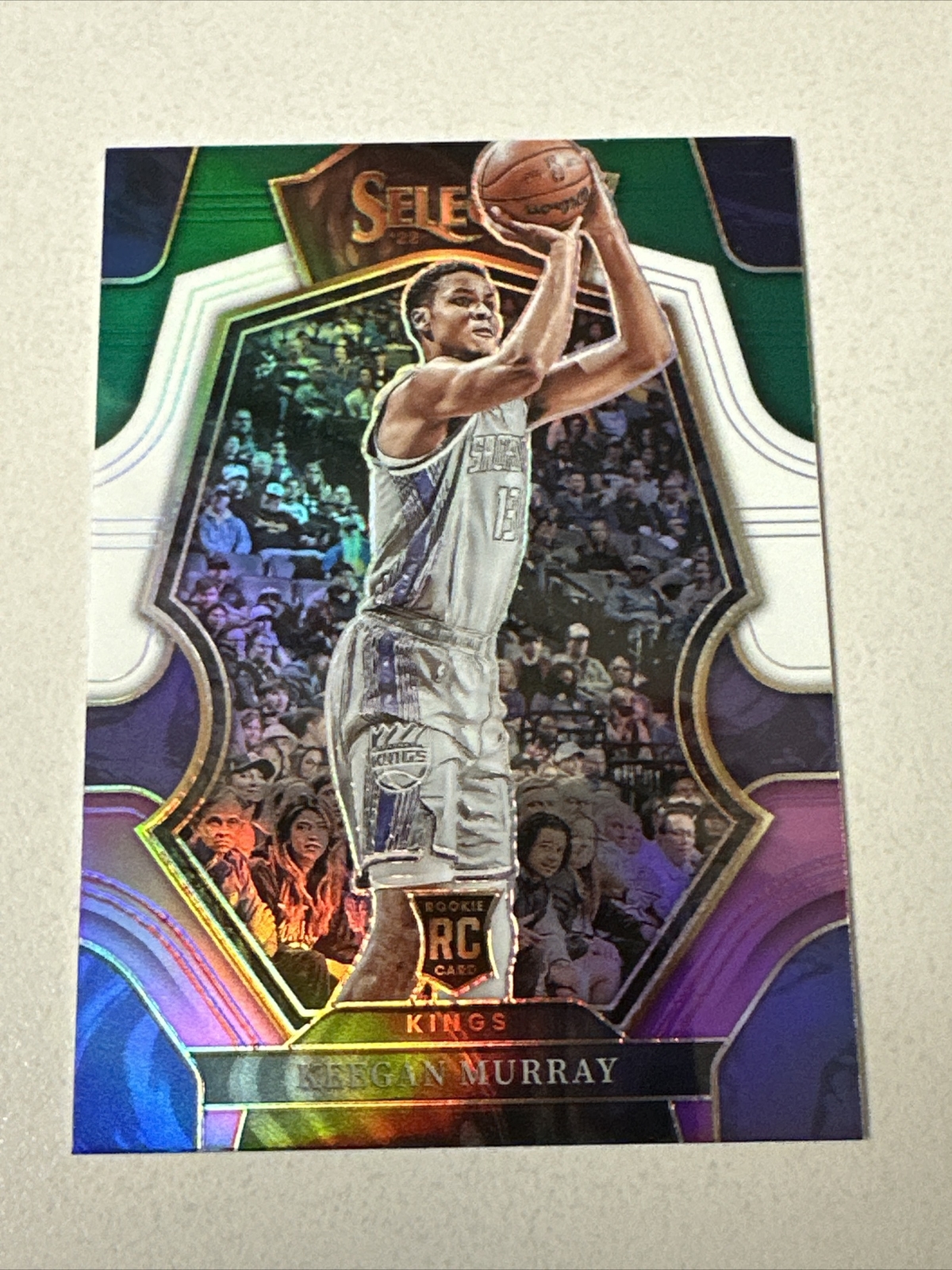Keegan Murray - 22/23 Select NBA Premier Level No. 197 Green/White/Purple Prizm