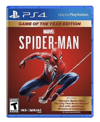 Marvel s SpiderMan Game Of The Year Edition PlayStation 4 / PS4 (US Version)