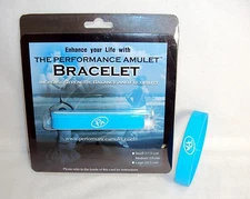 Performance Amulet Bracelet ~ Increase Strength, Endurance, Balance MEDIUM/Blue