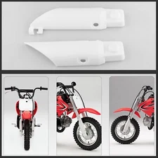 FRONT WHITE FORK SUSPENSION GUARD COVER PLASTIC CRF50 PIT DIRT BIKE WHITE