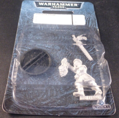 Armageddon Steel Legion Sergeant Ork Head RARE OOP Metal 40K Sealed Blister Pack