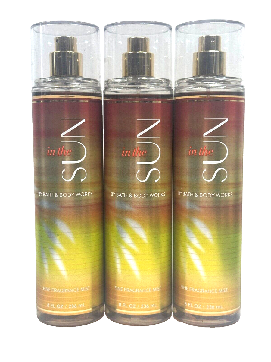 NEW 3 BATH & BODY WORKS IN THE SUN WOMEN FINE FRAGRANCE MIST