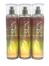 NEW 3 BATH  BODY WORKS IN THE SUN WOMEN FINE FRAGRANCE MIST BODY SPRAY 8 FL OZ