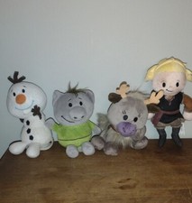 Lot Of 4 Hallmark Itty Bittys Disney Frozen troll kristoff olaf and sven Plush