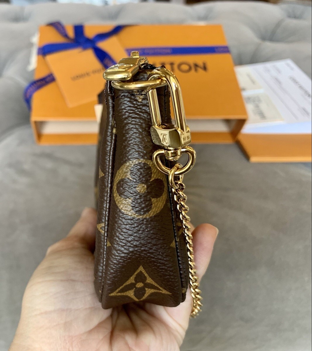 Louis Vuitton Pochette Accessoires Monogram Mini Brown