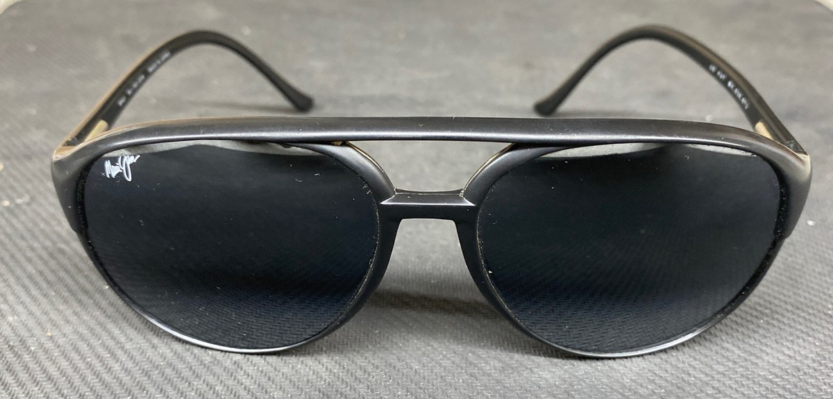 Maui Jim Sunglasses Polarized Black Vintage Aviator MJ 193 02 for