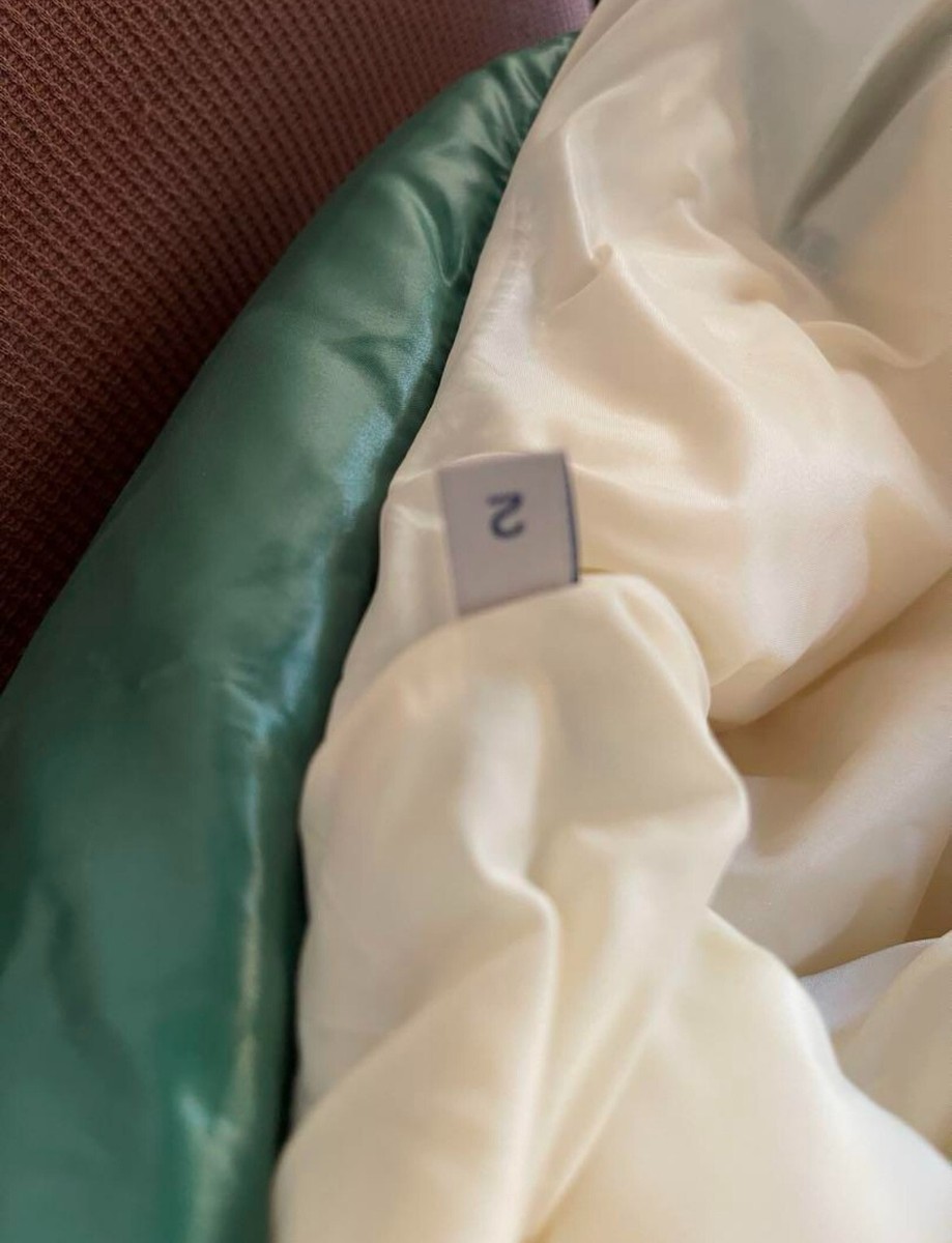 MONCLER ERIC down jacket green collar Size: 2 discontinued model