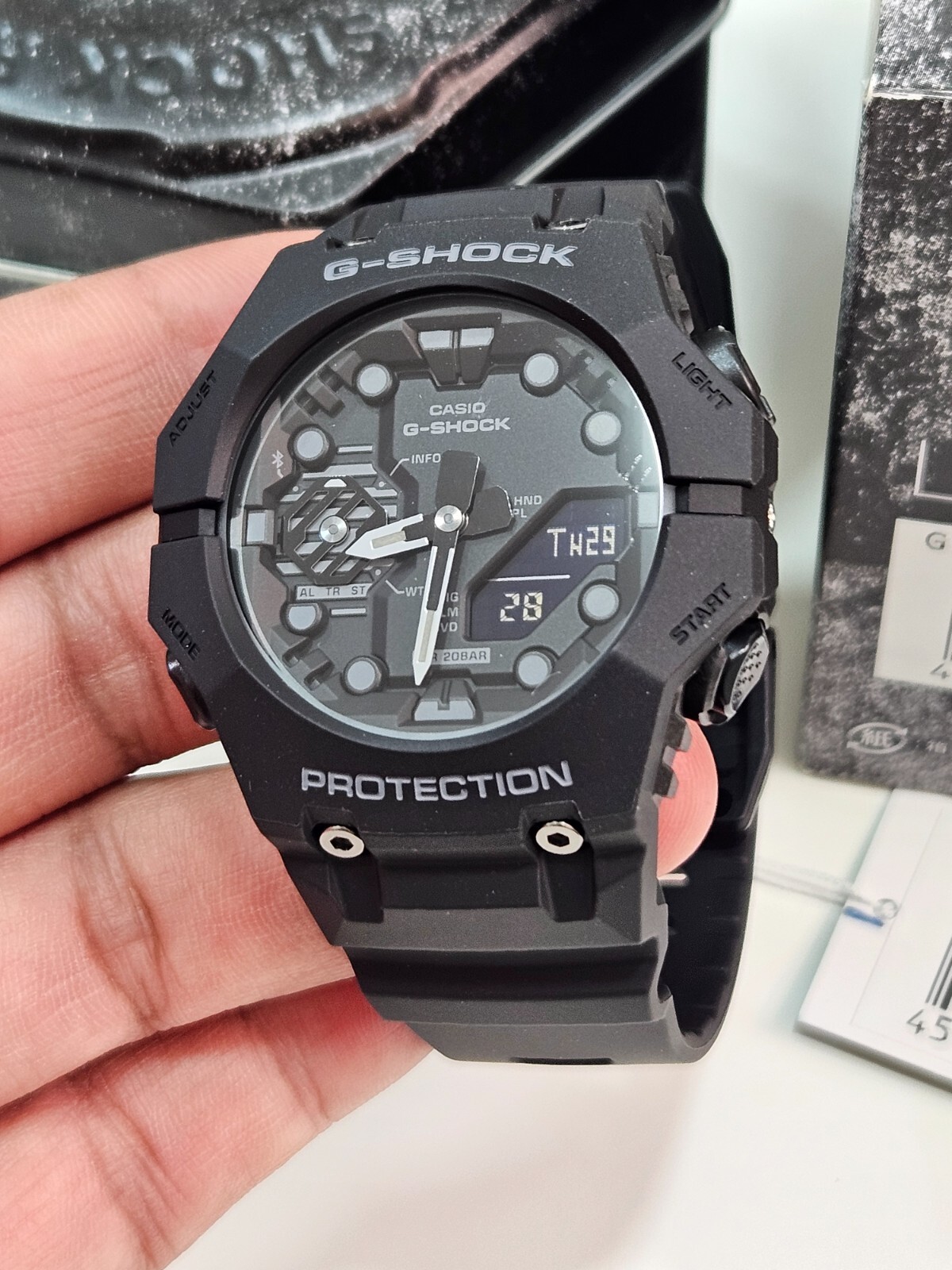 Casio G-Shock GA-B001-1ADR Men's Watch – Bluetooth, Shock Resistant, Black – NEW