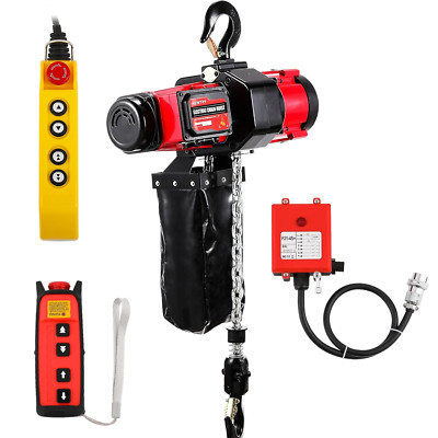 2200Lb Electric Chain Hoist with Remote Control & 10Ft Lift Height