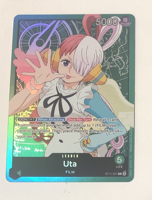 One Piece TCG Uta FILM Green Leader ST11-001 Mint | eBay