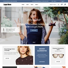 Fashion Store Website Design with Free VPS Web Hosting and Installation