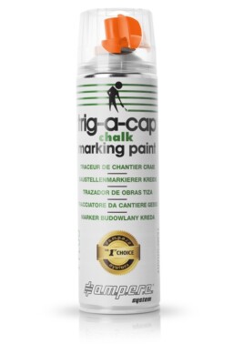  a.m.p.e.r.e. Kreidespray ORANGE, 500ml TRIG A CAP für temporäre Markierung, was