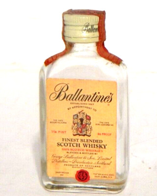 Vintage Ballantine's Scotch Whisky Bottle FACTORY SEALED empty
