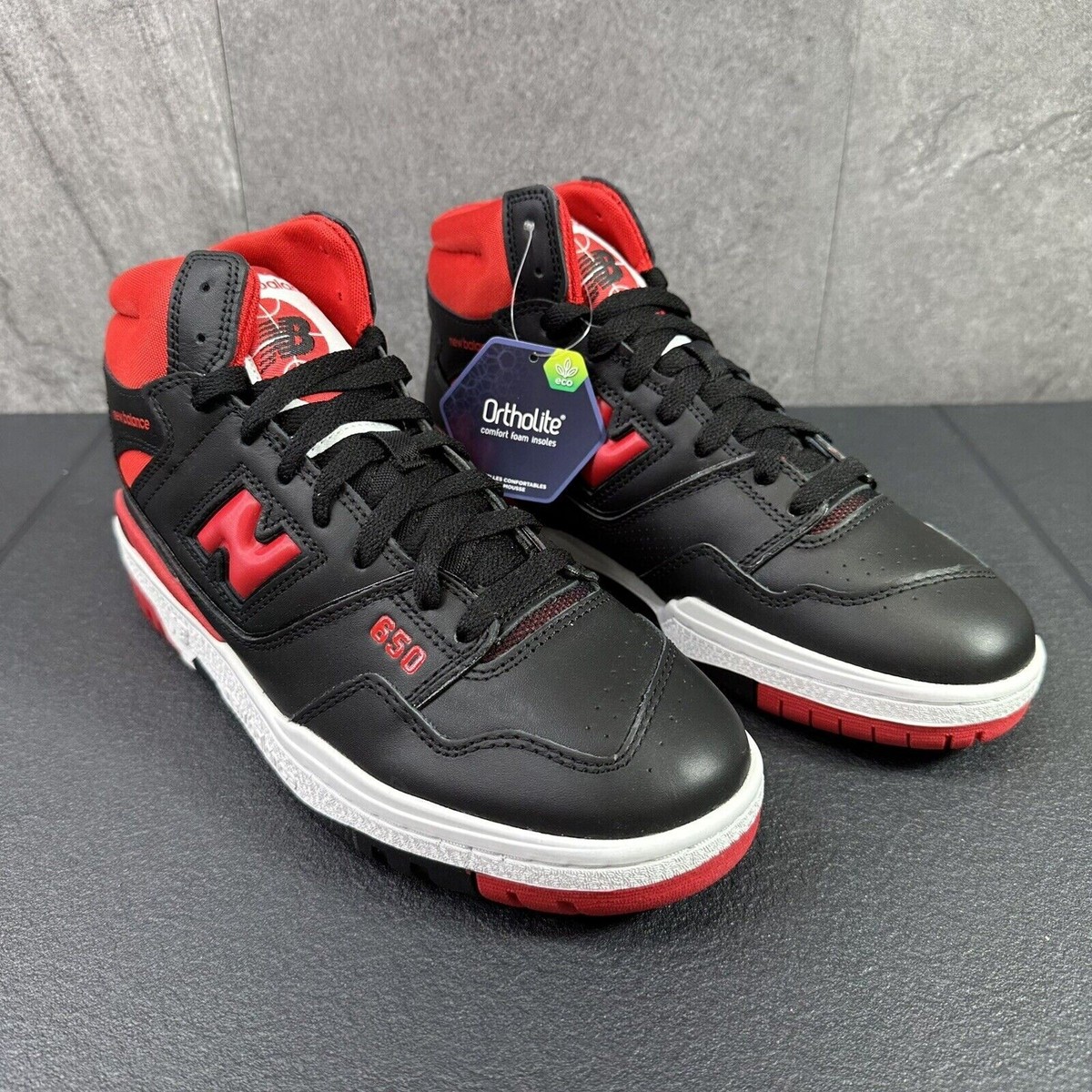 New Balance 650R Hi Shoes Men\'s Size 13 D Black Red Basketball Sneakers BB650RBR New Balance 650R Sneakers BB650RBR Black/Red Men main image 2