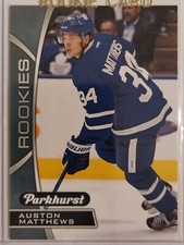 2016-17 Upper Deck series one hockey Parkhurst Rookies BLUE Auston Matthews RC