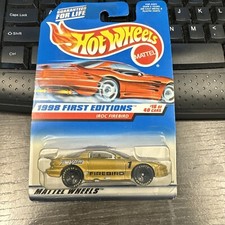 1998 Hot Wheels 653 1998 First Editions 1640 - Iroc Firebird - 18544- Card A
