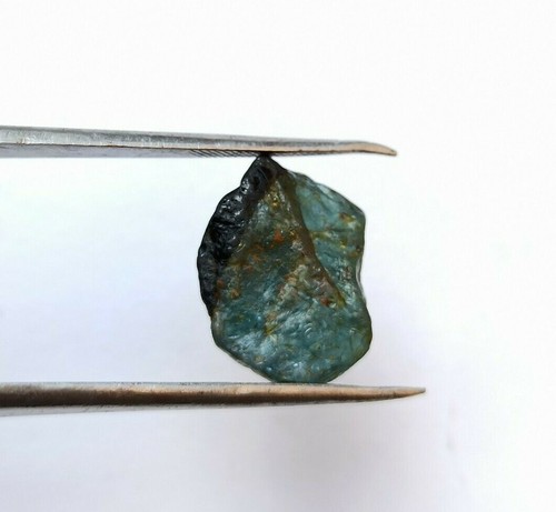 Gemma Grezza Di Tourmalina Paraiba Blu 9 Carati 12x17x6 Mm