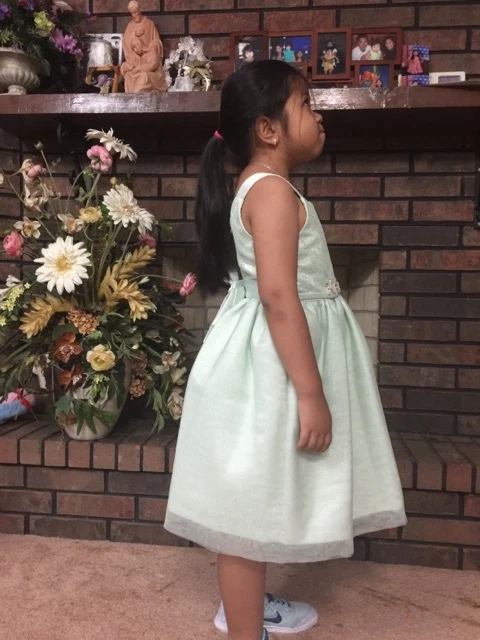 New Jayne Copeland Girl's Mint Color Dress Size 6X $15.99 Free Shipping - Image 3 of 4