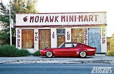 Cars 1973 nissan skyline 2000 gt x Desk Mat Stitched