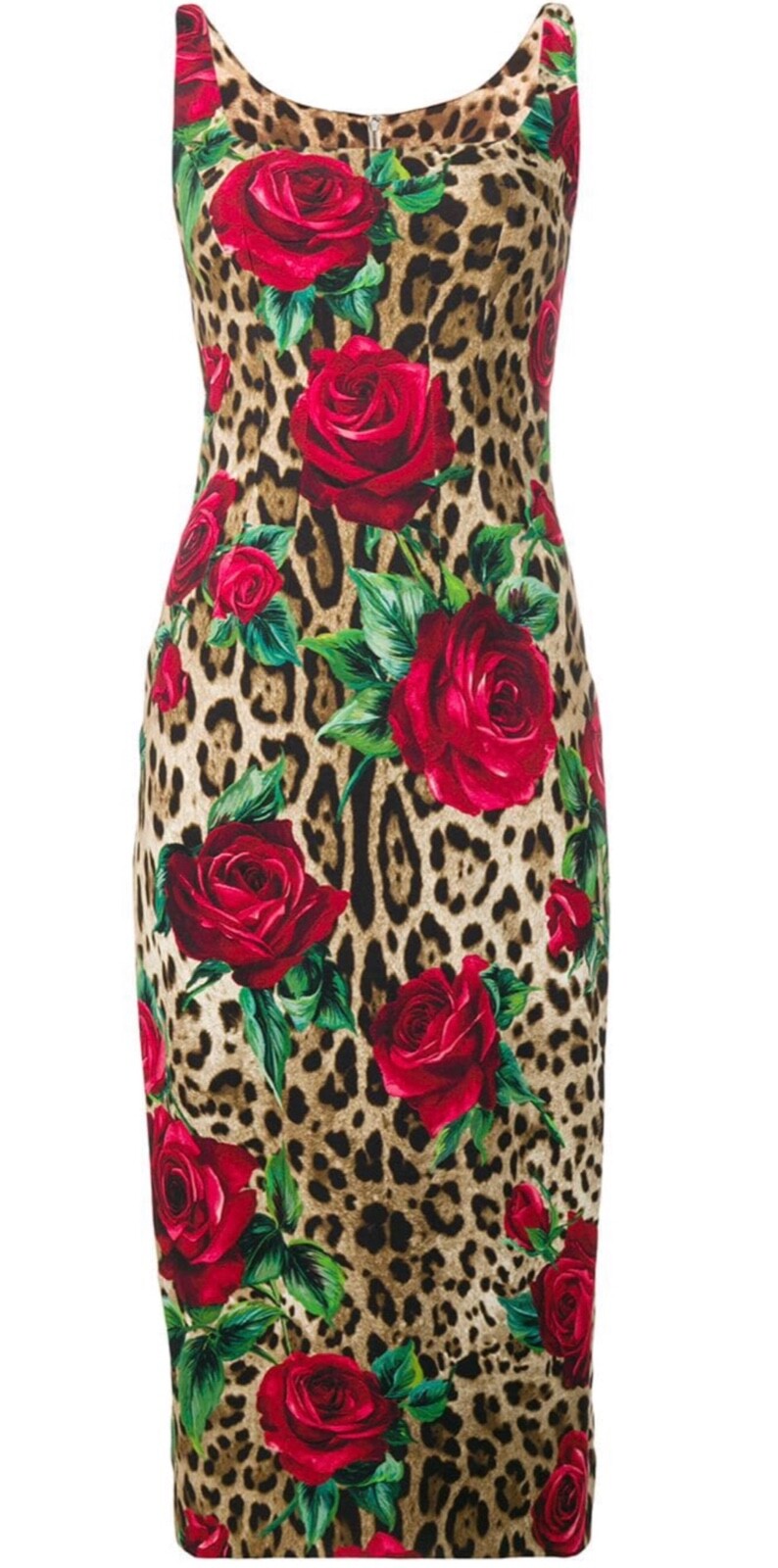 Dolce & Gabbana leopard floral dress size 42 - Picture 1 of 8